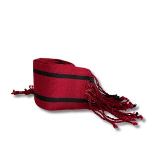 Faja Gaucha en Lana - Roja con lineas negras - Güemes